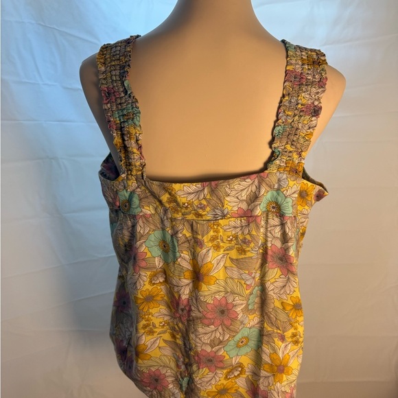 a.n.a Pink and Blue Smocked Tank Top - Picture 3 of 8